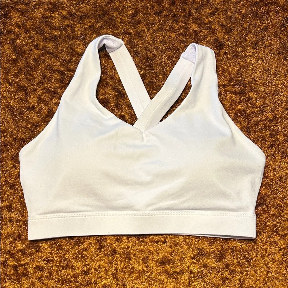 Classic White Sports Bra